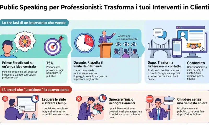 Public speaking: tips per parlare in pubblico per farti scegliere
