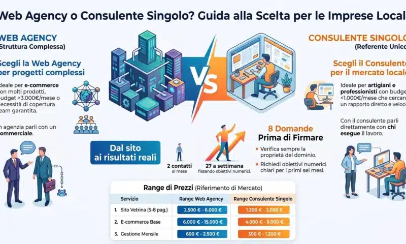 Web agency a Sondrio: 7 criteri per capire quando ti conviene