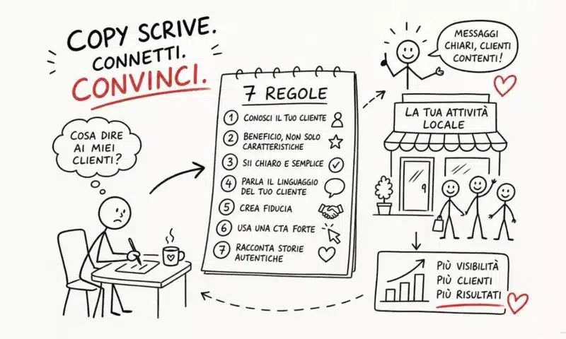 Copywriting efficace per piccole imprese locali: le 7 regole